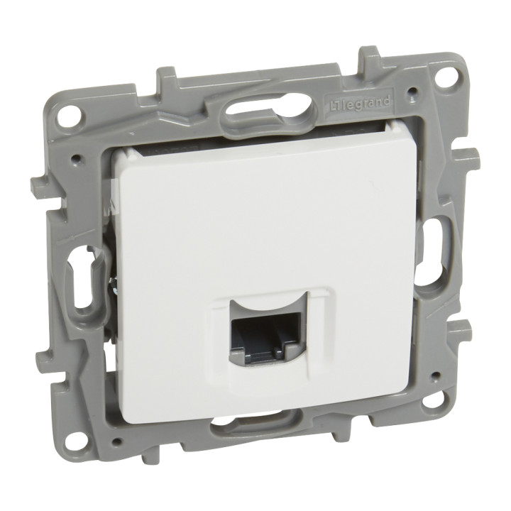 RJ 45 Cat.6 UTP socket Niloe - 9-contact - white