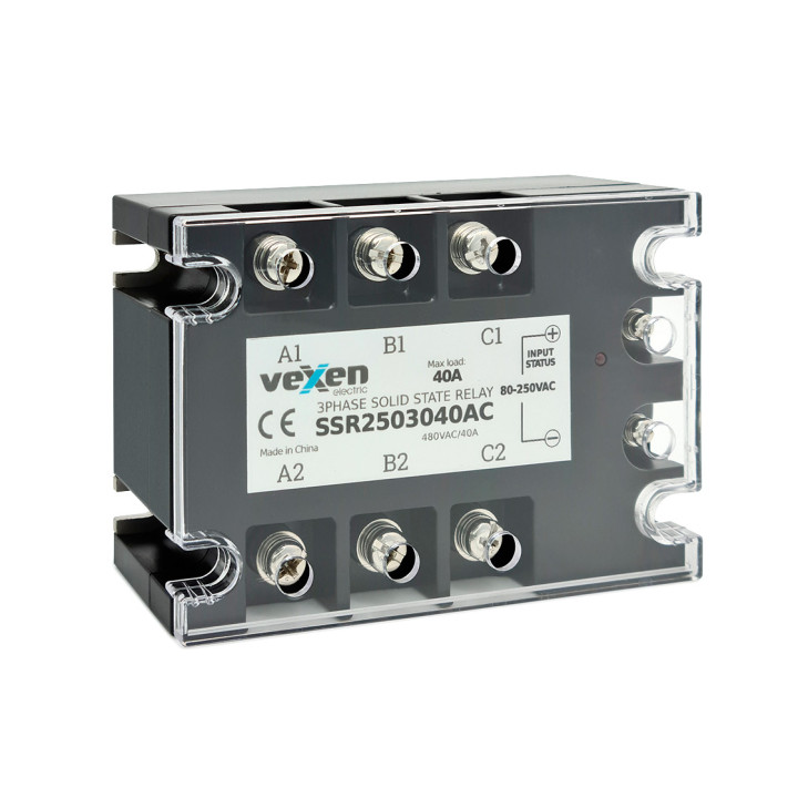 VEXEN твердотельное реле 3NO, 40A, 80-250VAC