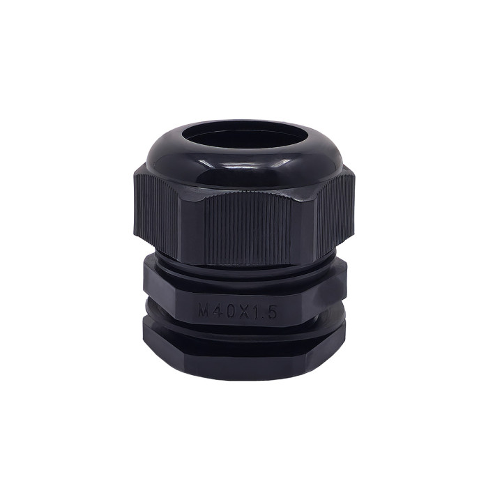 M40-Kabelverschraubung aus schwarzem Kunststoff, IP68, 22–32 mm