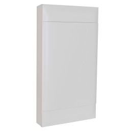 ARMOIRE LEGRAND 4X12M EN SURFACE PORTE BLANCHE BORNIERS TERRE ET NEUTRE