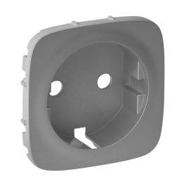 Zaślepka Valena Allure - gniazdo 2P+E - standard niemiecki - aluminium