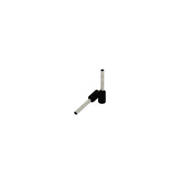 Embout isolé 1,5mm2/10mm, noir, 100 pcs