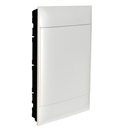 LEGRAND ARMOIRE ENCASTRÉE 3X18M PORTE BLANCHE BORNIERS E+N POUR MUR SÈCHE