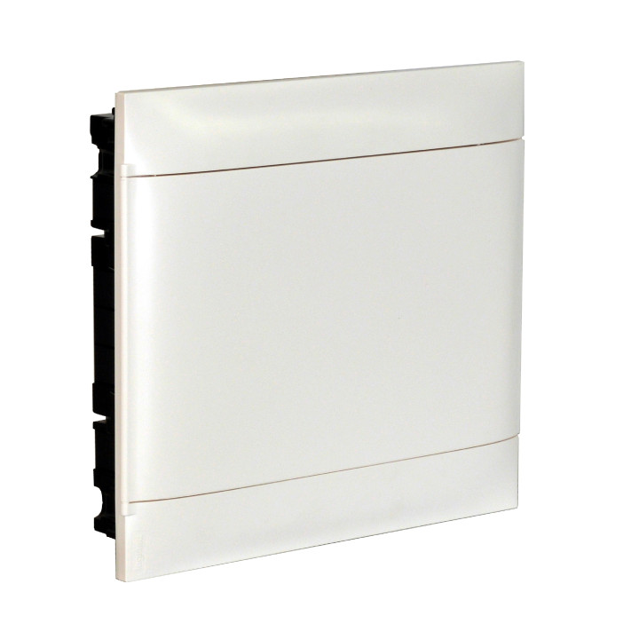 LEGRAND ARMOIRE ENCASTRÉE 2X18M PORTE BLANCHE BORNIERS E+N POUR MUR SÈCHE