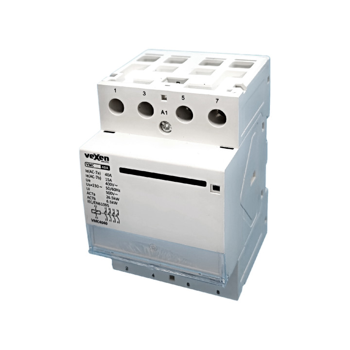 Contacteur modulaire VMC4040 4NO, 40A, AC230V