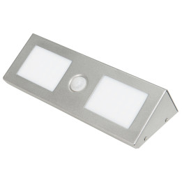 Schräge 2xLED Silber 6500K