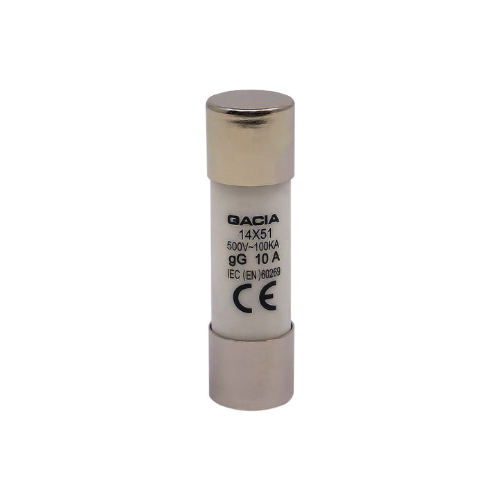 14x51 gG 10A cylindrical fuse link 500VAC