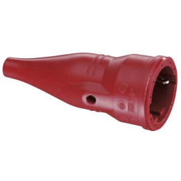 Connecteur en caoutchouc SCHUKO, rouge