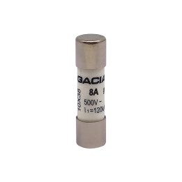 10x38 gG 8A cylindrical fuse link 500VAC