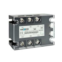 Solid state relay 3NO, 50A, 80-250VAC