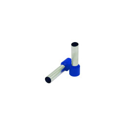Manchon d'extrémité isolé 16 mm2/18 mm, bleu, 100 pcs