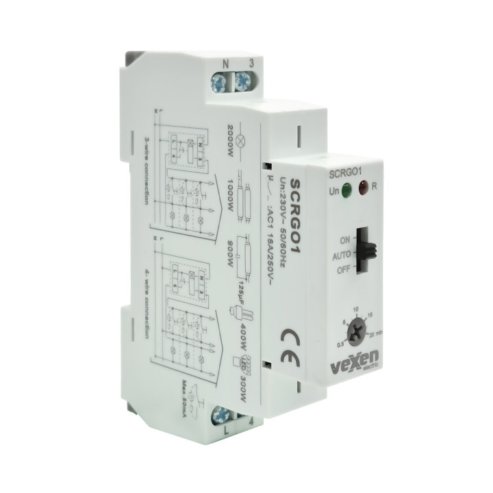 SCRG01 Interrupteur escalier 1NO 16A AC230V