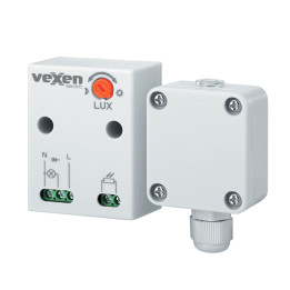 TWILO TWS-16BG Interrupteur crépusculaire, montage en saillie, IP65, 1200W