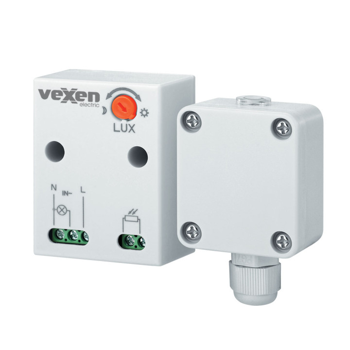 TWILO TWS-16BG Interrupteur crépusculaire, montage en saillie, IP65, 1200W