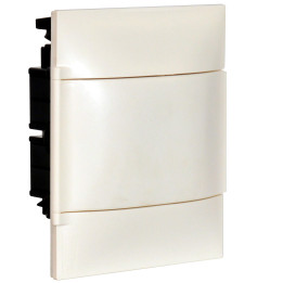 LEGRAND ARMOIRE ENCASTRÉE 1X4M PORTE BLANCHE BORNIERS E+N POUR MUR SÈCHE