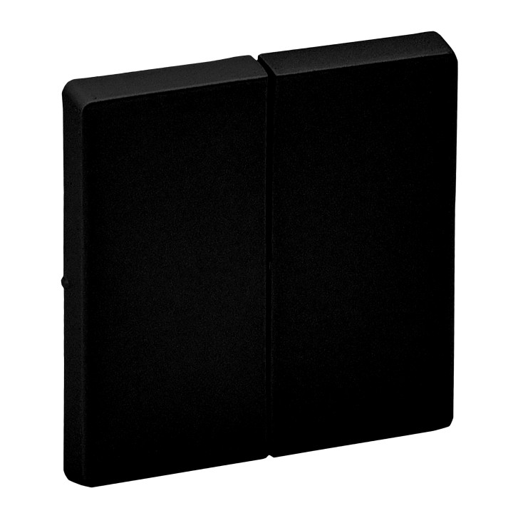 BASCULE POUR INTERRUPTEUR 2 POINTS NOIR MAT VALENA LIFE