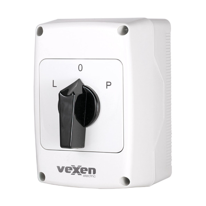 Interrupteur à came d'inversion de moteur PNGRS3211 L-0-R 3P 32A IP65