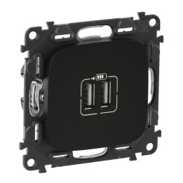 VALENA ALLURE 2 CARGADOR USB A+A 2.4A 12 W NEGRO