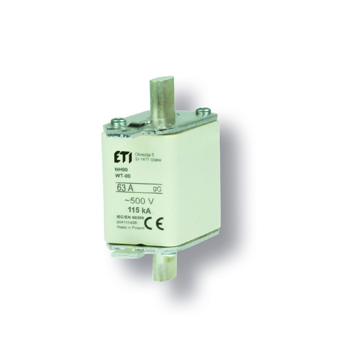 Fuse link, NH000/WT-00C gG 63A/500V