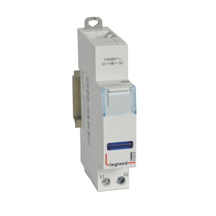 Indicateur LED - bleu 110/400 V - 1 module
