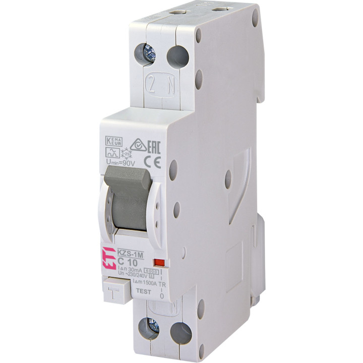 RCBO, KZS-1M 1p+N A C10/0.03 6kA