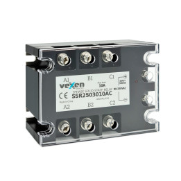 Solid state relay 3NO, 10A, 80-250VAC