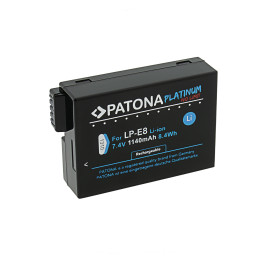 Patona PT1310 Platinum Li-Ion Battery for Canon LP-E8 (1140mAh)