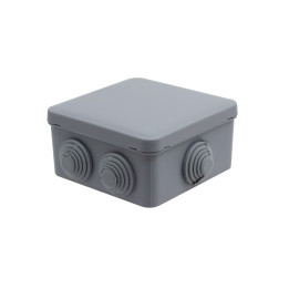 Boîte de jonction IP55, 100x100x50mm avec entrées de câbles