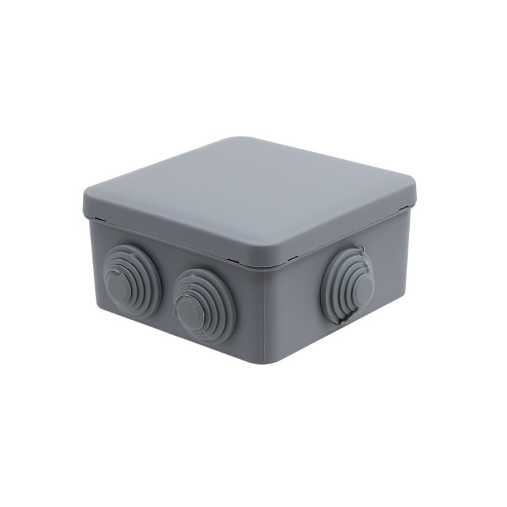 Boîte de jonction IP55, 100x100x50mm avec entrées de câbles