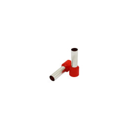 Manchon d'extrémité isolé 10 mm2/12 mm, rouge, 100 pcs
