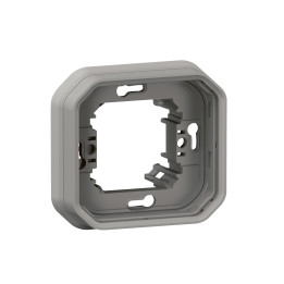 MARCO DE SOPORTE PARA EMPOTRAR PLEXO DE 1 MARCO - GRIS