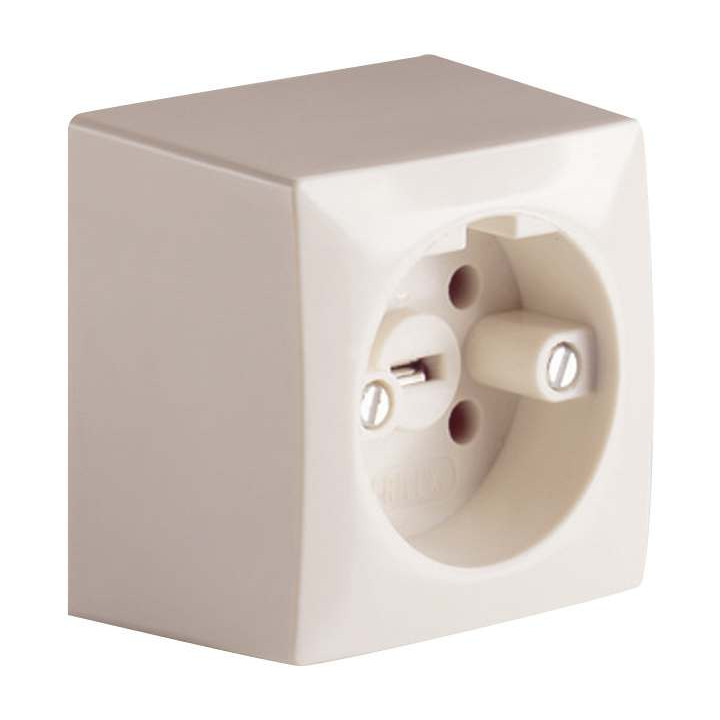 Prise en saillie PERILEX, 16 A, blanche