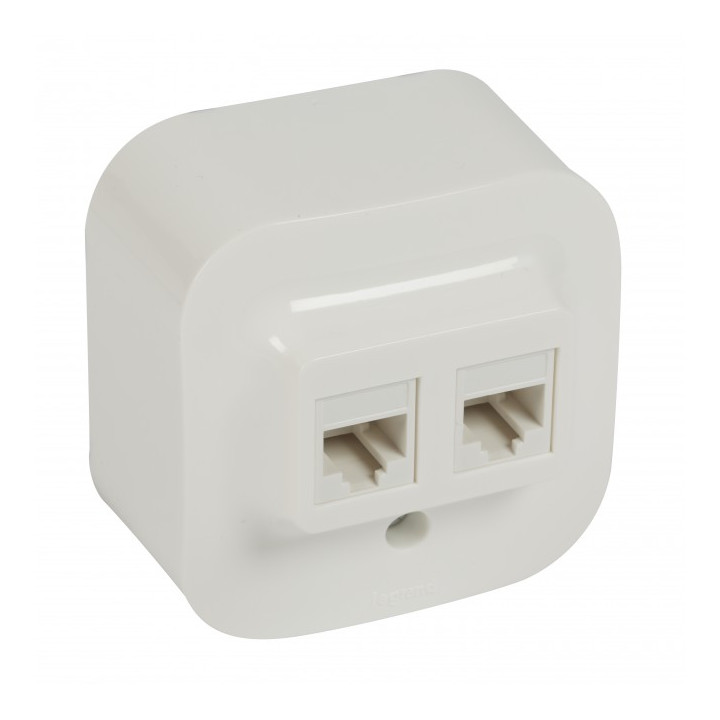 Forix розетка 2x RJ 45, белая