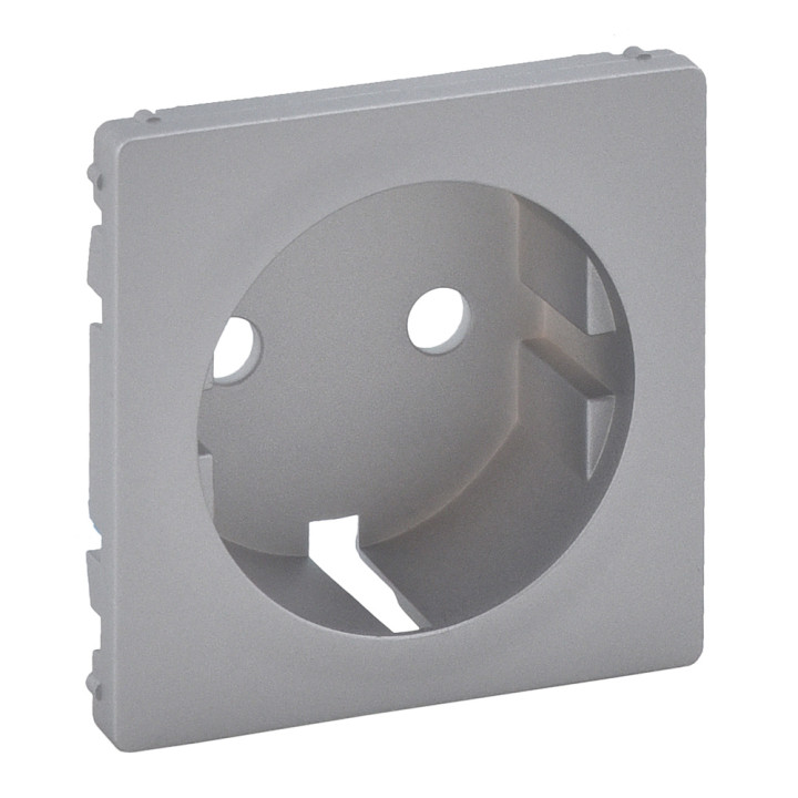 Zaślepka Valena Life - gniazdo 2P+E - standard niemiecki - aluminium