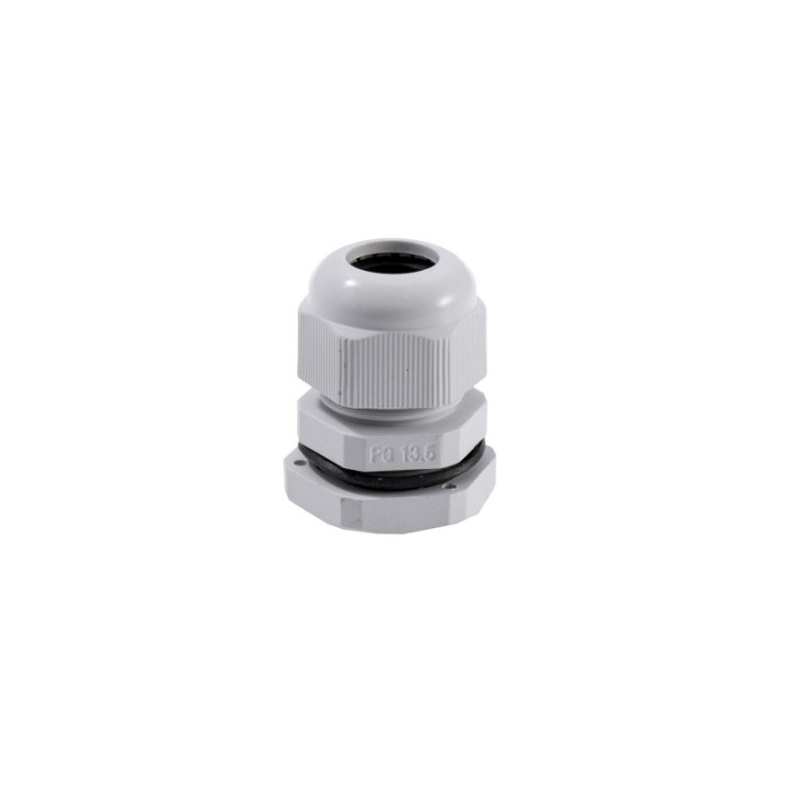 Kabelverschraubung grau PG13,5 PVC IP67