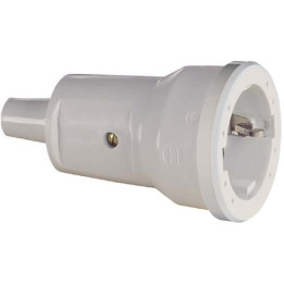 Connecteur PVC SCHUKO Mini, blanc