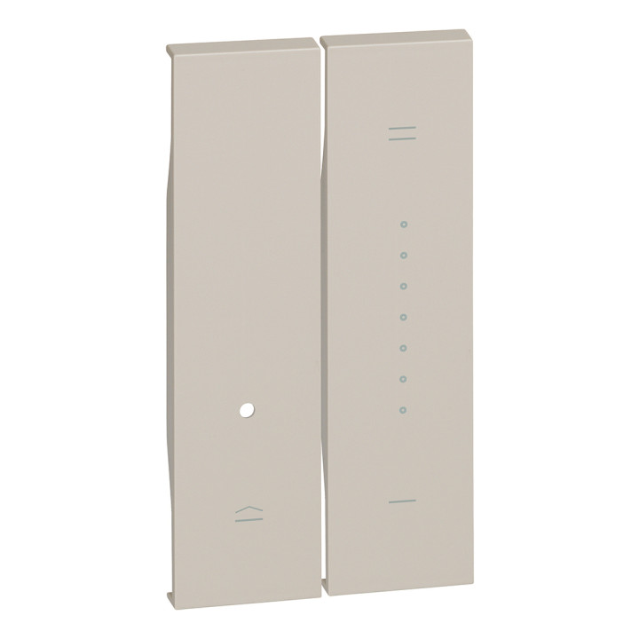 Copridimmer composto da due pezzi da 1 modulo. Per articoli K4410, K4411