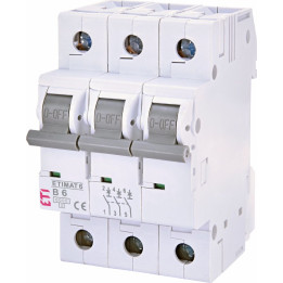 Miniature circuit breaker, ETIMAT 6 3p B6