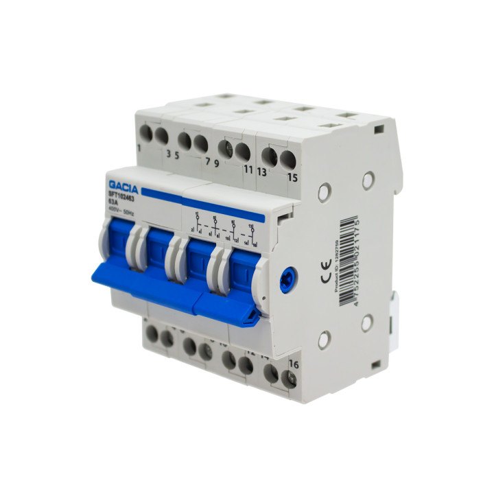 SFT102463 inverseur 4P, 1-0-2, 63A