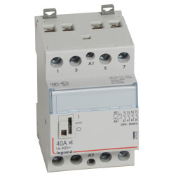 Contacteur de puissance CX - avec collet 230 V et poignée - 4P - 400 V - 40 A - silencieux
