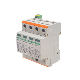 Parafoudre N8UE-1+2 G12.5 275V 3PN R B+C avec contact d'alarme 1NO
