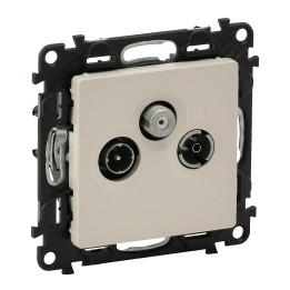 TV/R/SAT SOCKET STAR IVORY VALENA LIFE