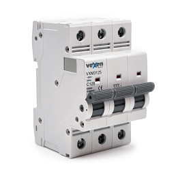 VXM3C125 Disjoncteur modulaire 6kA 3P C 125A