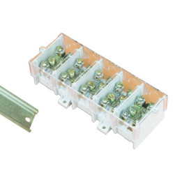 Clamp block LZ DIN rail with cover 5x35/5x16 IP20 500V 125A