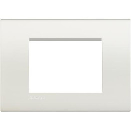 Square Cover plate 3 modules - white