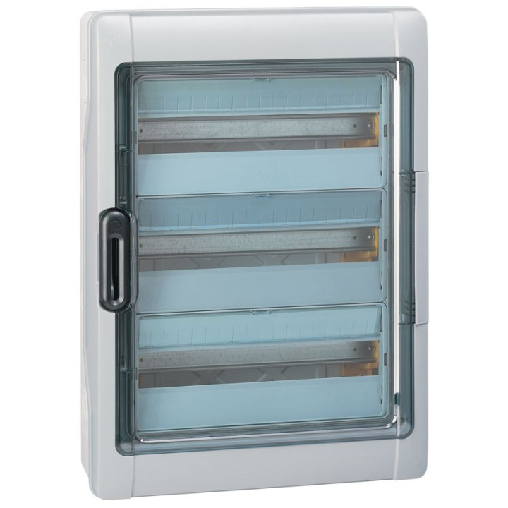 Armoire Plexo3 54 modules montage en saillie IP65 IK09 avec borniers PE+N