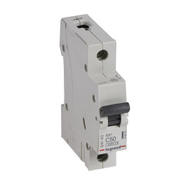 MCB RX 6000 - 1P - 230/400V - 50 A - Courbe C - jeu de barres d'alimentation type broches/fourchettes