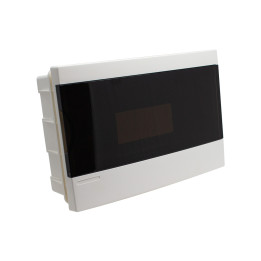 Distribution box flush mounted 16 modules, transparent door, IP40