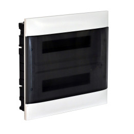 LEGRAND ARMOIRE AFFLEURANTE 2X18M PORTE FUMÉE BORNIER E+N POUR MUR MAÇONNERIE