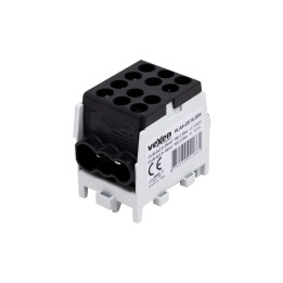 Borne HLAK Al/CU 2x25-4x16mm - noir